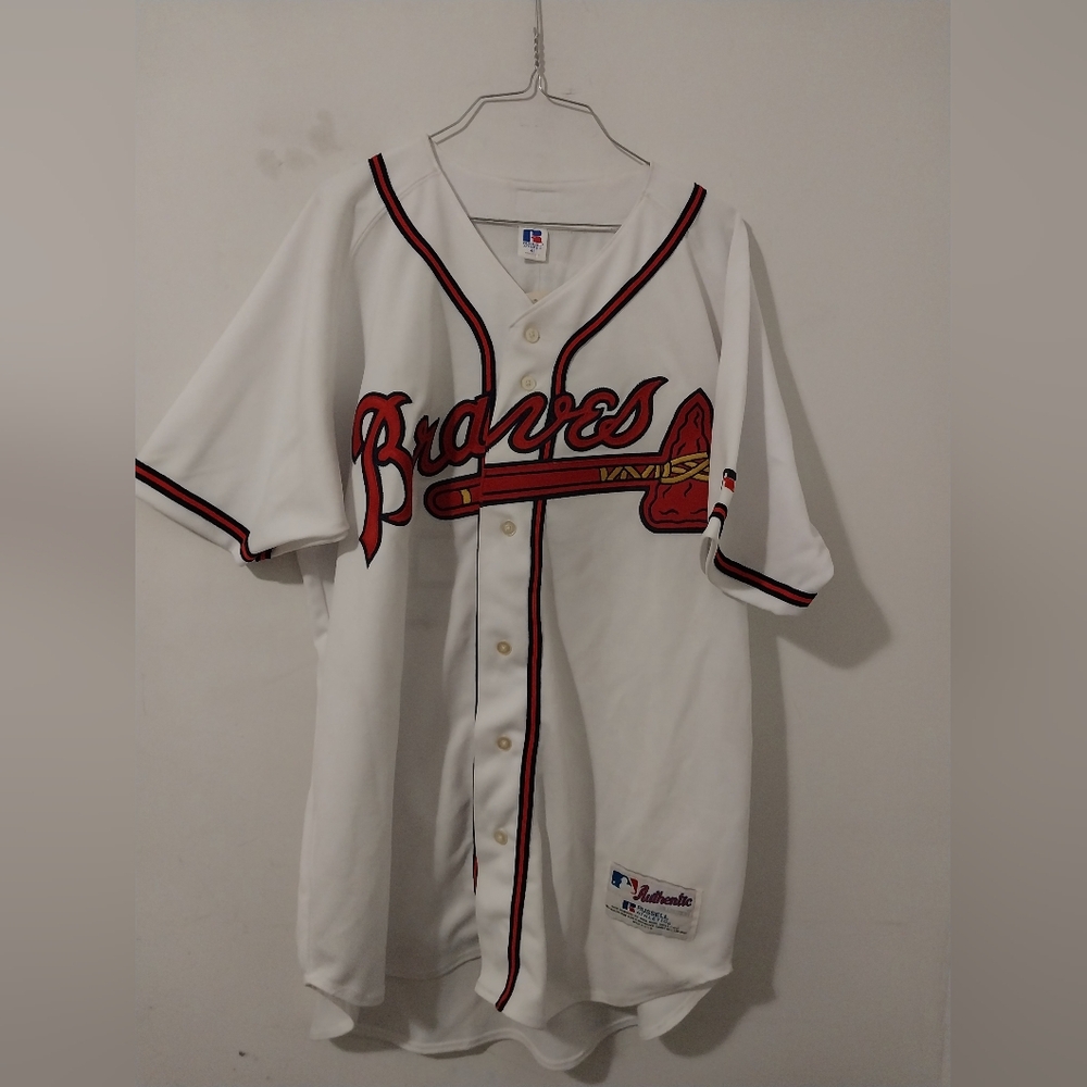 Russell Atheltic Atlanta Braves Andruw Jones Home Jersey Size 48 BNWTS